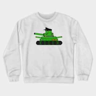 Captain Tank Cartoon Crewneck Sweatshirt